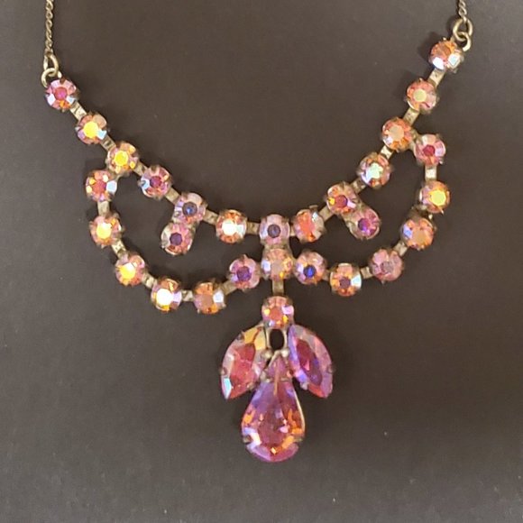 1950's vintage Pink necklace - Picture 3 of 3